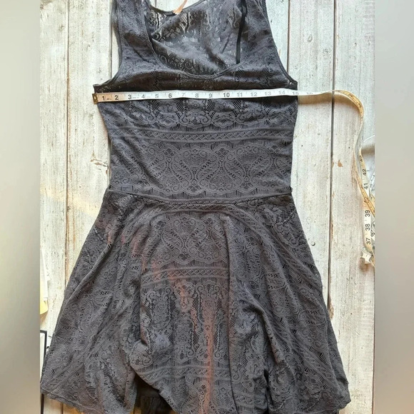 Free People, lace overlay, camisole, tulle slip, dress, small - Picture 4 of 11